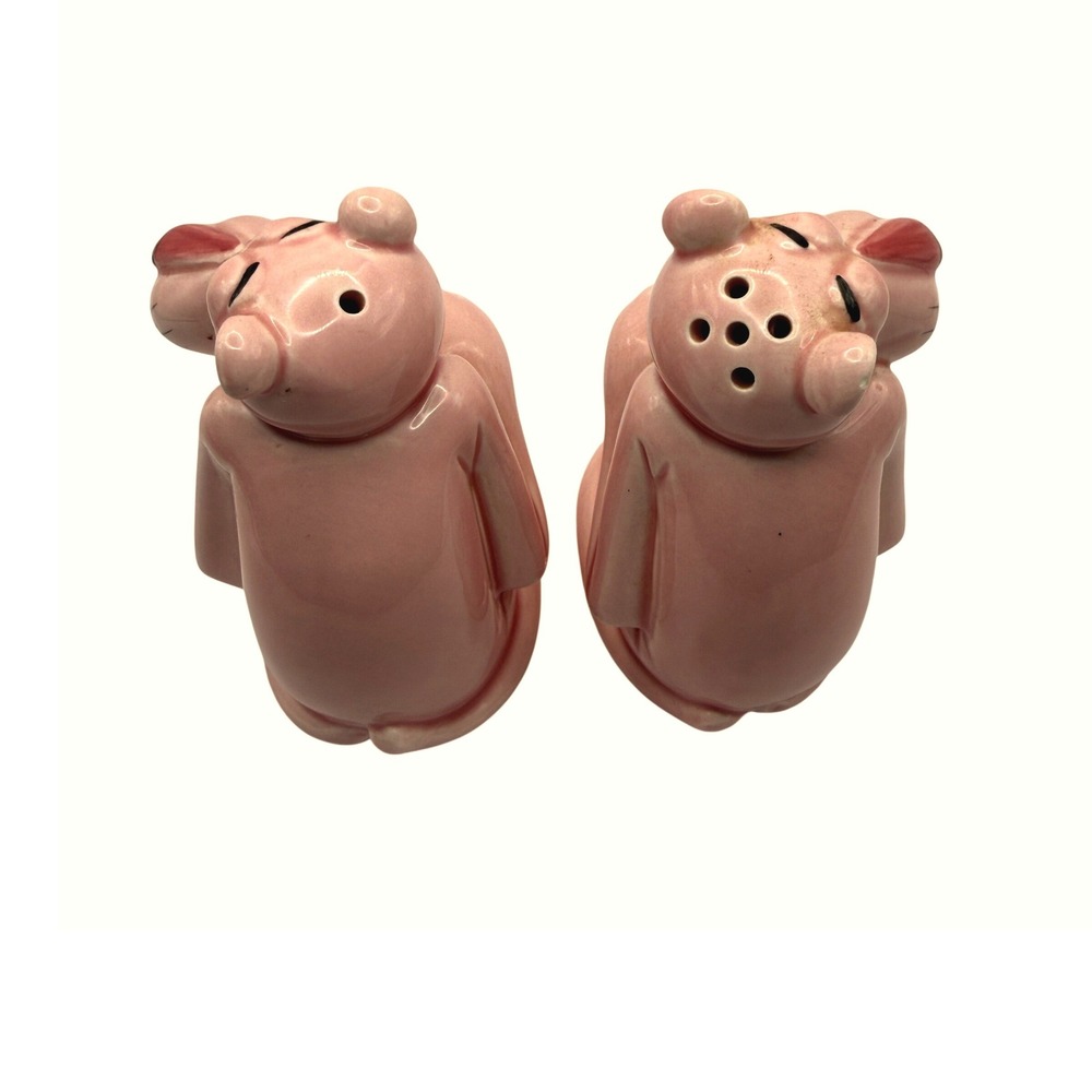 Pink Panther Salt and Pepper Shakers Excellent Vintage Ceramic Japan Set Pink - Picture 2 of 3